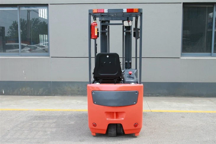 Full Electric Three-wheel Seated Reach Lift Forklift, Counterbalance Wheel Pallet Stacker